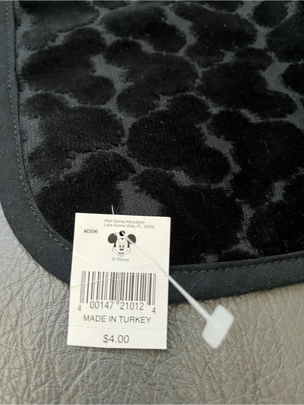 Disney’s Hidden Mickey Black Patterned Towel Set